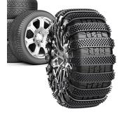 Tire Chains - 10Pc Heavy-Duty Snow Ties For Trucks & SUVs, Portable Traction Belts For Winter Ice & Mud, Anti-Slip Wheel Chains For Offroad Recovery, Trailer & Lawn Use