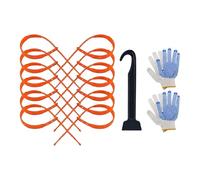 Tire Chains - 20Pcs Reusable Anti Snow Chains, Non-Slip Universal Portable Reusable Snow Traction, Car Winter Wheels Traction Chain For Vacation Holiday Travel Road Trip Commuting