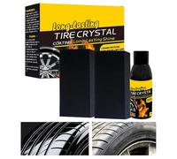 Tire Coating - 100ml Wheel Coating With Sponge |Car Tire Çoating Liquid, Ţire Polishing And Brightening Kit| Long Lasting Ťire Shine | For SUV Truck Motorcycle RV Bright Luster Ŧire Care Use