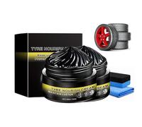 Tire Coating Paste - Restores Deep Black Shine and Protects Rubber & Plastic Tires for Cars, Trucks, SUVs, Motorcycles, and Exterior Trims (2pcs)