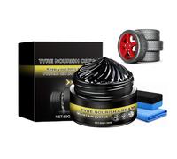Tire Coating Paste - Restores Deep Black Shine and Protects Rubber & Plastic Tires for Cars, Trucks, SUVs, Motorcycles, and Exterior Trims (1pcs)
