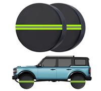 Tire Cover - Tyre Bag Set - Wheel Protection with Reflective Strips - Waterproof Dustproof UV Resistant RV Tire Covers for Car, SUV, Truck, Motorhome, Caravan & Spare Wheel Storage