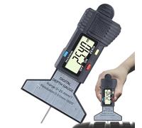 Tire Depth Gauge - 112.5mm/4.42in Tire Wear Depth Gauge | Electronic LCD Display 0.01mm Precision Tester 0-25.4mm Range With Return Spring For Racing Professional Beginner Driver