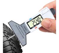 Tire Depth Gauge - Tire Depth Gauge Tool | Digital LCD Display 0.01mm Precision With Return Spring Tester 0-25.4mm Range | For RV Professional Men Beginners Racing