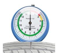 Tire Gauge Depth | 1/32 Inch Pointer-Type Accurate Measuring,Tire Depth Gauge Tool - for Car Motorcycle Truck Bus Automotive Shop Trailer Van Maintenance Safety Inspection