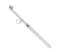 Tire Gauge - Zinc Alloy 150PSI, Pressure Tester, Double Head | Chrome Finish, Heavy Duty, Stress Checker, Accurate Scale For Truck, Van, SUV, Car, Semi, Agricultural Machinery, Drivers