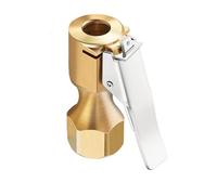 Tire Inflator Locking Air Chuck - Copper Connector with Ergonomic Nozzle | Secure Hose Attachment for Cars, Trucks, SUVs, Bikes, Trailers & RVs, Ensure Efficient Airflow and Reliable Inflation