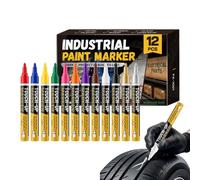 Tire Marker 12 Pieces Fast Dry - Waterproof Colored Marker 2.8mm Tip Paint