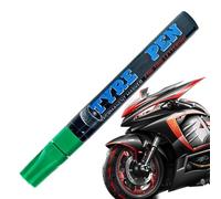Tire Paint Marker - Waterproof Wheel Lettering Pen, Weatherproof Erasable Drawing Tool, Single Head Tip + Quick Dry Water-Based Ink, Permanent Acrylic Polymer Fluid - For Vehicle Bikes & Bicycles