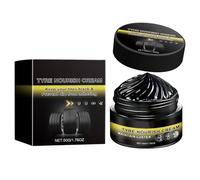 Tire Paste, Wheel Shine Wax, Detailing Repair Cream, Long Lasting Shine Coating, for Cleaning Vehicle Exterior Accidental Damage Motorcycle Wheel Car Tire Detailing Accessory 50 gramos