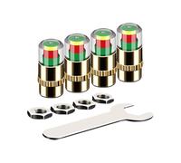 Tire Pressure Monitoring Caps - Easy to Read Smart 3 Color Covers | Car Tire Pressure Monitor Valve Stem Caps, Monitoring Cover for Truck SUV Wheel Auto Alert Monitorings Nozzle Stem