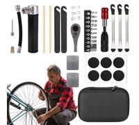 Tire Repair Kit Cycling, Portable Bike Maintenance Tool, Compact Patch Set, Tool Accessory for Mountain Bicycle, Road Riding, Touring, Racing, Home, Travel, Garaje