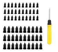 Tire Repair Nails Kit with 2 Sizes - 2026 Screw Tight Tire Plug with Screwdriver, Fast Self-Service Tires Repair Tools for Car, Motorcycle, Truck (Type-D)