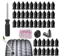 Tire Repair Nails Kit with 2 Sizes - Durable Tire Repair with Screwdriver, Screw in Tire Plugs, Fast Self-Service Tool for Car, Truck, Motorcycle (S:50PCS+L:50PCS)