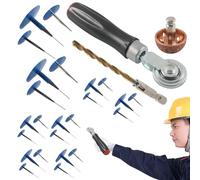 Tire Repair Patch Plug Kit, Multipurpose Mushroom Plug Set, Heavy Duty Puncture Tool, Car Truck Bus Motorcycle Electric Vehicle, Quick Seal for Emergencies and Rutine Maintenance