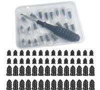 Tire Repair Rubber Nails Kit with 2 Sizes, Fast Self Service Tire Repair Tools, Vacuum Tires Mending Nail with Box and Screwdriver, for Car Motorcycle, Truck, Tractor Tire (20 large + 20 small)