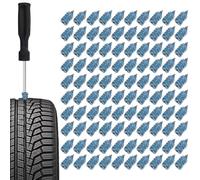Tire Repair Screws - Carbon Steel 100 Piece Kit M5 M6.8 Sizes | Heavy Duty Flat Tire Plug Set | Quick Fix Puncture Repair Tools For Car Truck SUV Motorcycle Roadside Travel Maintenance Use