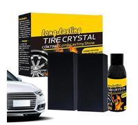 Tire Shine - 100 ml Wheel Coating With Sponge | Tire Dressing, Car Coating Liquid For Suv Looking Like New Truck Motorcycle Rv Long Lasting Bright Luster Protection Blackening