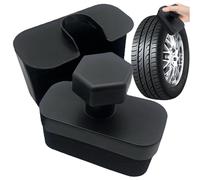 Tire Shine Applicator, Car Polishing Sponge, Auto Wheel Brush, Vehicle Detailing Tool, Non-Slip Handle Accessory for Sedan SUV Truck Rental Companies Maintenance Service, 6.3x5.12x3.15 Inches