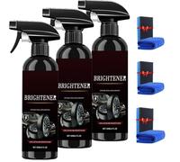 Tire Shine Spray, Tire Dressing, Deep Black Finish W/Graphene Non Greasy Car Detailing | Shines, and Protects in One-for Car, Truck & Suv (3pcs)
