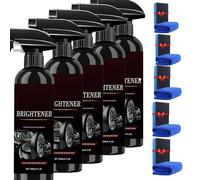 Tire Shine Spray, Tire Dressing, Deep Black Finish W/Graphene Non Greasy Car Detailing | Shines, and Protects in One-for Car, Truck & Suv (5pcs)