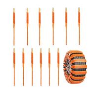 Tire Snow Chains - Traction Accessory for Winter Driving | Heavy Duty Steel with Adjustable Link Design, Anti Slip Grip for Cars, SUVs, and Trucks, Snow and Ice Road Safety Equipment