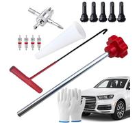 Tire Stem Tool, 13x Core Removal Tool, Single Head Installer, Steel Construction, Valve Cores Tools Set for Car, Bike, Motorcycle, Workshop, Home and Truck Tires Use