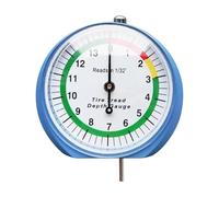 Tire Thread Depth Gauge | 1/32 Inch Pointer-Type Ruler | Car Tire Tread Depth Gauges For Car Motorcycle Truck Bus Automotive Shop Trailer Van Maintenance Safety Inspection