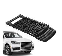 Tire Traction Mats - Snow Traction Mats | Portable Wheel Grip Device | Non-Slip Recovery Boards For Snow RV Offroad Beach Truck ATV Vehicle Trailer Overlanding SUV, Heavy Duty PE Material, Black Anti-