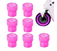 Tire Valve Stem Covers | 8pcs Glow In Dark Air Valve Caps | Leak Proof Tire