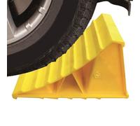 Tire Wheel Chock - Heavy Duty Slip Stopper, Strong Vehicle Saver Chocks, Anti-Skid Safety Stopper, Outdoor Garage Driveway Ramp | Portable Wheel Support Block for Secure Car Truck Trailer Parking