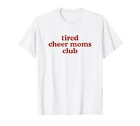 Tired Cheer Moms Club for Mom Red Camiseta