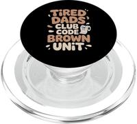 Tired Dads Club Funny Parenting Pañales Humor Baby Chaos PopSockets PopGrip para MagSafe