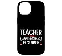 Tired Last day School Summer Recharge Required Teacher Carcasa para iPhone 14