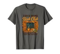 Tired Moms Book Club Coffee Chaos & Chapters Graphic Camiseta