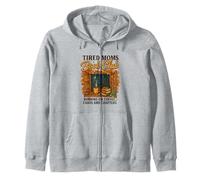 Tired Moms Book Club Coffee Chaos & Chapters Graphic Sudadera con Capucha