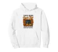 Tired Moms Book Club Coffee Chaos & Chapters Graphic Sudadera con Capucha
