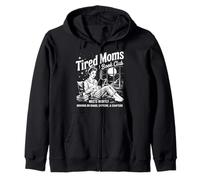 Tired Moms Book Club Reading Mom Book Lovers Día de la Madre Sudadera con Capucha
