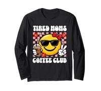 Tired Moms Coffee Club Happy Peace - Gafas de Sol Retro Manga Larga