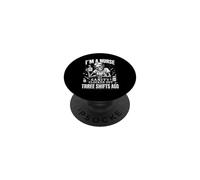 Tired Nurse Humour i Am a Nurse of Funny Nursing PopSockets PopGrip Adhesivo