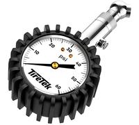 TireTek - Manómetro de 0-60 PSI para neumáticos de vehículo - Resistente dispositivo medidor de presión de aire con certificado ANSI para coche, SUV, camión y motocicleta
