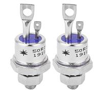 Tiristor SCR, 50RIA120 50A 1200V Tipo de perno Rectificador de tiristor, para circuito de convectores Control de motor regulado por batería (2 piezas)