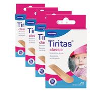 Tiritas Classic: Apósitos para Proteger Pequeñas Heridas, Anatómicas y con una Alta Transpirabilidad; 19x72cm; 20 unidades (Paquete de 4)