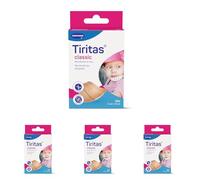 Tiritas Classic: Apósitos para Proteger Pequeñas Heridas, Anatómicas y con una Alta Transpirabilidad; 6x10cm; Continuas; Recortables; 10 unidades (Paquete de 4)