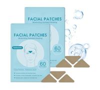 Tiritas de arrugas de ira, parches faciales con hialurón, reduce la apariencia de las arrugas, adecuado para la aplicación nocturna, 60 unidades (2 unidades)