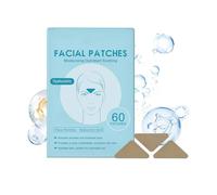 Tiritas de arrugas de ira, parches faciales con hialurón, reduce la apariencia de las arrugas, adecuado para la aplicación nocturna, 60 unidades (1 unidad)