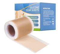 Tiritas de silicona para cicatrices, 4 x 50 cm, de silicona, transpirable, para quemaduras quirúrgicas, queloides, cicatrices de acné