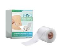Tiritas de silicona para cicatrices, rollo de cinta de recuperación para cesárea, tiras de decoloración de cicatrices para lesiones, para cara, quemaduras, abdomen y postparto