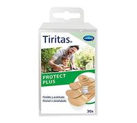 TIRITAS Protect Plus: Apósitos con efecto acolchado para realizar actividades con normalidad; Protege heridas, cortes y rozaduras; Flexibles y transpirables; 4 tamaños; 30 unidades