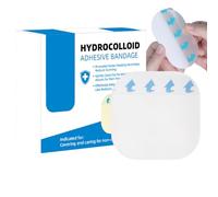 Tiritas Hidrocoloides en Gel - Cinta Para Cicatrices Rollo,Parche Impermeable 5 Hojas para Piel Sensible Heridas Cortes Quemaduras Atención para Jóvenes Mayores Atletas